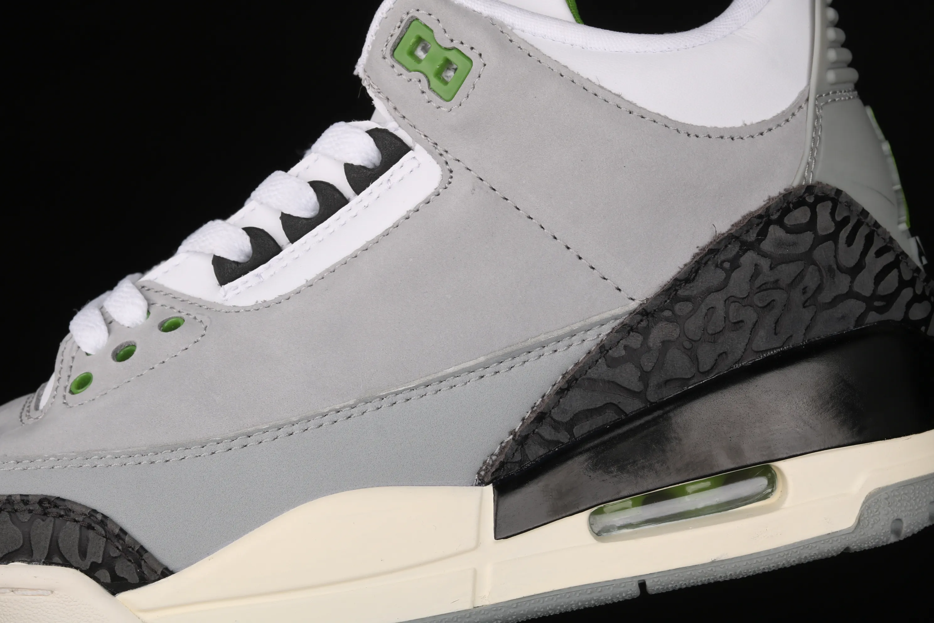All categories Air Jordan Jordan series basketball shoes Air Jordan 3 #ZG version Air Jordan 3 Retro "Chlorophyll" AJ3 Joe 3 Chlorophyll Gray Green Manuscript 136064-006